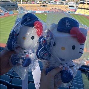 Sanrio Hello Kitty Dodgers Plush Toy - 50th Anniversary